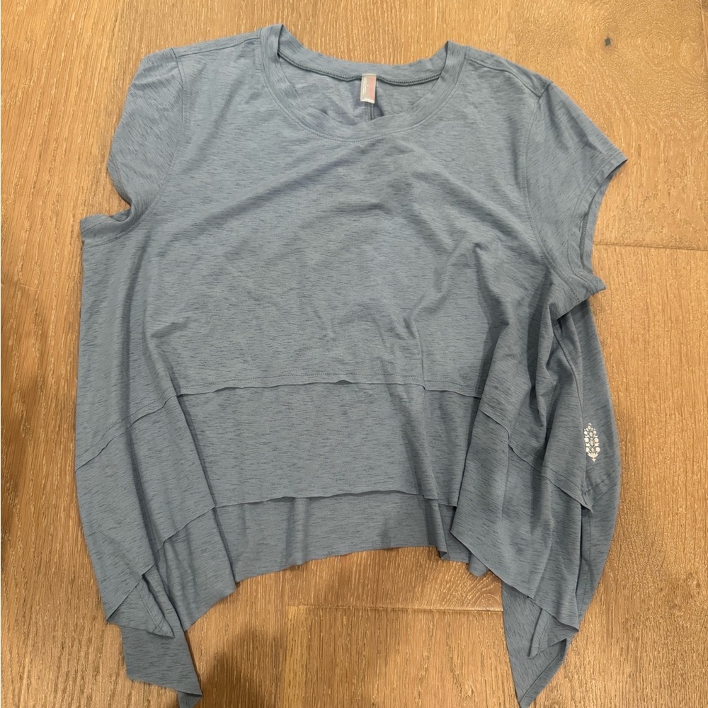 FP Movement by Free People Layered Gray Tee